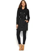 Via Spiga Double-Breasted Belted Trench Coat - Lyst