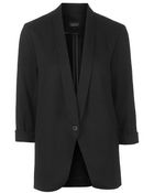 Topshop Ponte Jersey Boyfriend Blazer - Lyst