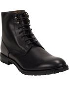 Barneys New York Plain-Toe Lace-Up Boots - Lyst