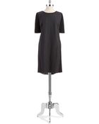 Elie Tahari Brenleigh Shift Dress With Pleated Back - Lyst