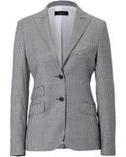 Piazza Sempione Stetch Wool Houndstooth Blazer - Lyst