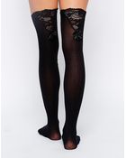 Gipsy Lace Bow Stockings - Lyst
