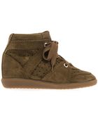 Isabel Marant Bobby Suede Wedge Trainers - Lyst