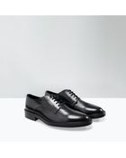 Zara Leather Blucher - Lyst