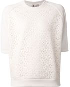 Lanvin Lace Sweatshirt - Lyst