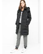 Mango Feather Down Long Coat - Lyst