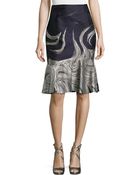 Carolina Herrera Flounce-Hem Cocktail Skirt - Lyst