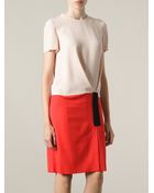 Cedric Charlier Contrast Shift Dress - Lyst
