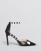 Delman Pointed Toe Pumps Bijou High Heel - Lyst