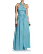Jill Stuart Silk Halter Keyhole Dress - Lyst