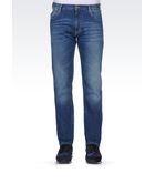 Armani Jeans Regular Fit Medium Wash Jeans - Lyst
