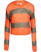 Mm6 By Maison Martin Margiela Long Sleeve Sweater - Lyst