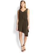 Haute Hippie Asymmetrical Silk Dress - Lyst