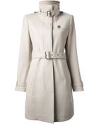 Burberry Brit Belted Coat - Lyst