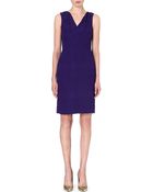 Oscar de la Renta Sleeveless Crepe Dress - Lyst