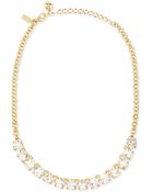 Kate Spade Squared Away Crystal Necklace - Lyst