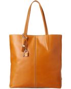 Tumi Carli Northsouth Leather Tote - Lyst