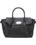 Mulberry Black Leather 'Bayswater Buckle' Tote Bag - Lyst
