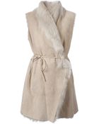 Kiton Long Wrap Style Gilet - Lyst
