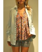 Roseanna Young Bleach Denim Shirt - Lyst