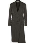Stella McCartney Paulette Pinstripe Wool-Blend Coat - Lyst