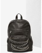 Nasty Gal Ash Domino Leather Backpack - Lyst