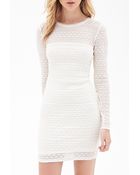 Forever 21 Textured Knit Dress - Lyst