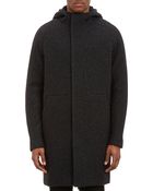 Alexander Wang Speckled Wool Hooded Parka - Lyst