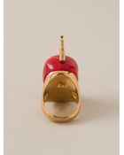 Alexander McQueen Skull Ring - Lyst
