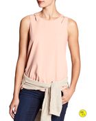 Banana Republic Factory Cut-Out Shoulder Top - Lyst