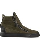 Giuseppe Zanotti Laceless Hitop Sneakers - Lyst