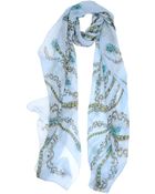 Roberto Cavalli Printed Silk Stole - Lyst
