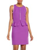 Sandro Violet Peplum Dress - Lyst