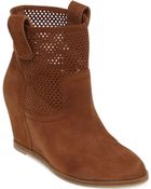 Lucky Brand Keno Wedge Booties - Lyst