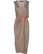 Amanda Wakeley Knee-Length Dress - Lyst