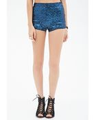 Forever 21 Sequined Tap Shorts - Lyst