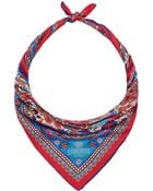 Liberty London Red Peacock Garden Silk Scarf - Lyst