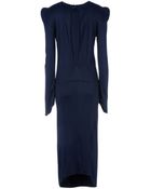 Mugler Long Dress - Lyst