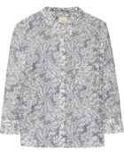 Band of Outsiders Printed Cotton And Silk-Blend Shirt - Lyst