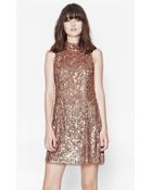 French Connection Moonbeamer Sequinned Dress - Lyst