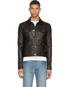 BLK DNM Black Leather Trucker Jacket - Lyst