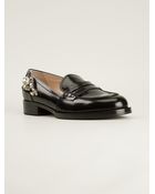 No 21 Crystal Embellished Loafers - Lyst