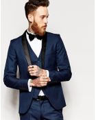 Selected Tuxedo Jacket With Shawl Lapel In Skinny Fit - Lyst