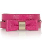 Mulberry Bow-Embellished Leather Waist Belt - Lyst