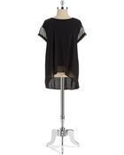 DKNY Hi-Lo Top - Lyst