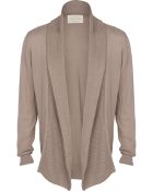 River Island Ecru Chunky Knit Cardigan - Lyst