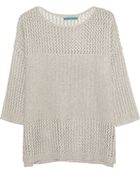 Alice + Olivia Diedra Open-Knit Sweater - Lyst