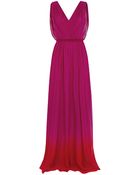 Matthew Williamson Ombre Silk Gown - Lyst
