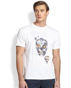 Robert Graham Engineered Skull Tee - Lyst