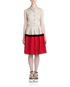 Jil Sander Navy Mondrian Dress - Lyst